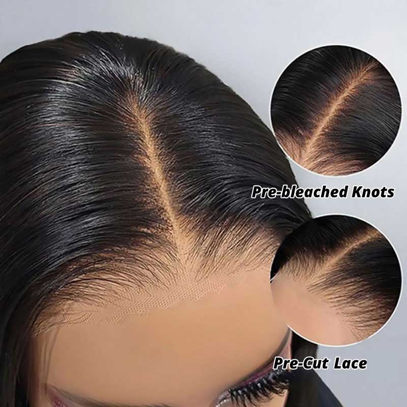 Alibonnie 4/27 Honey Blonde Highlight Body Wave Wig 5x8 Pre Cut Lace Wigs Glueless Wigs With Bleached Knots - Alibonnie