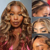 Alibonnie 4/27 Honey Blonde Highlight Body Wave Wig 5x8 Pre Cut Lace Wigs Glueless Wigs With Bleached Knots - Alibonnie