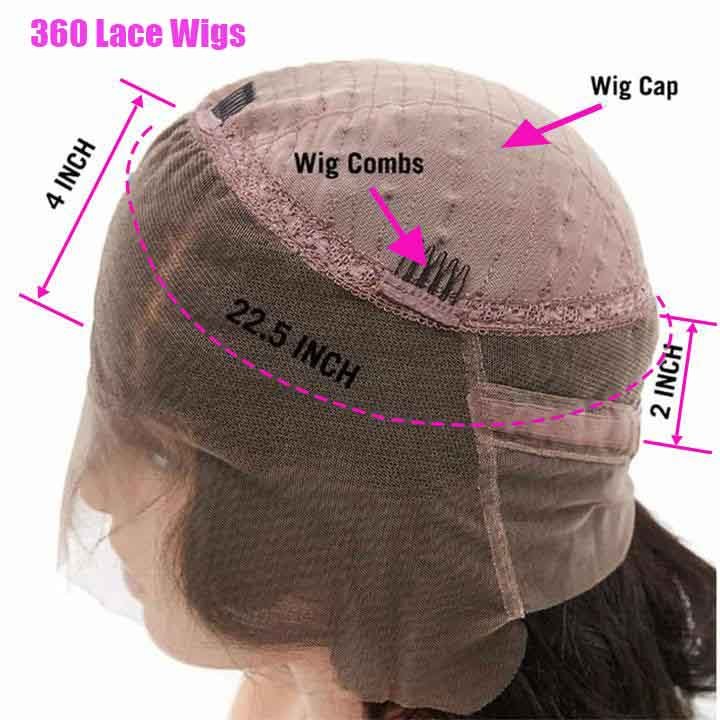 Alibonnie 4C Edges Kinky Straight Wigs 360 Transparent Lace Wigs With Curly Baby Hairline - Alibonnie