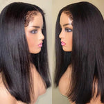Alibonnie 4C Edges Wig Straight 13×4 HD Lace Front Wig With 4C Hairline 180% Density - Alibonnie