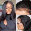 Alibonnie 4C Natural Hairline Pre-Plucked Straight Transparent Lace Wig 13×4 Lace Front Wig With Realistic Curly Edges - Alibonnie