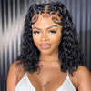 Alibonnie 4x4/13x4 Lace Closure Wigs Short Bob Water Wave Human Hair Wigs 180% Density - Alibonnie