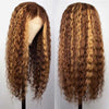 Alibonnie 4x6 Pre Cut Lace Closure Wigs Wear & Go 4/27 Highlight Water Wave Wigs With Bleached Knots - Alibonnie