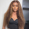 Alibonnie 4x6 Pre Cut Lace Closure Wigs Wear & Go 4/27 Highlight Water Wave Wigs With Bleached Knots - Alibonnie