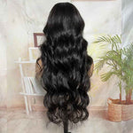 Alibonnie 4x6 Transparent Lace Double Drawn Hair 15A Grade Body Wave Lace Closure Wigs Pre-Plucked - Alibonnie