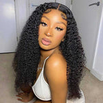 Alibonnie 4x6 Transparent Lace Gluless Pre-Cut Kinky Curly Wear Go Lace Closure Wig - Alibonnie