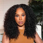 Alibonnie 4x6 Transparent Lace Gluless Pre-Cut Kinky Curly Wear Go Lace Closure Wig - Alibonnie