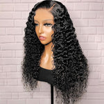 Alibonnie 5x5 Lace Closure Water Wave Wigs Wear And Go Human Hair Wig 180% Density - Alibonnie