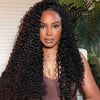 Alibonnie 5x8 Glueless Jerry Curly Wigs Pre Cut Lace Closure Wigs Pre Plucked & Bleached Knots - Alibonnie