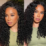 Alibonnie 5x8 Glueless Jerry Curly Wigs Pre Cut Lace Closure Wigs Pre Plucked & Bleached Knots - Alibonnie