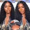 Alibonnie 5x8 Glueless Jerry Curly Wigs Pre Cut Lace Closure Wigs Pre Plucked & Bleached Knots - Alibonnie