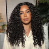 Alibonnie 5x8 Glueless Jerry Curly Wigs Pre Cut Lace Closure Wigs Pre Plucked & Bleached Knots - Alibonnie