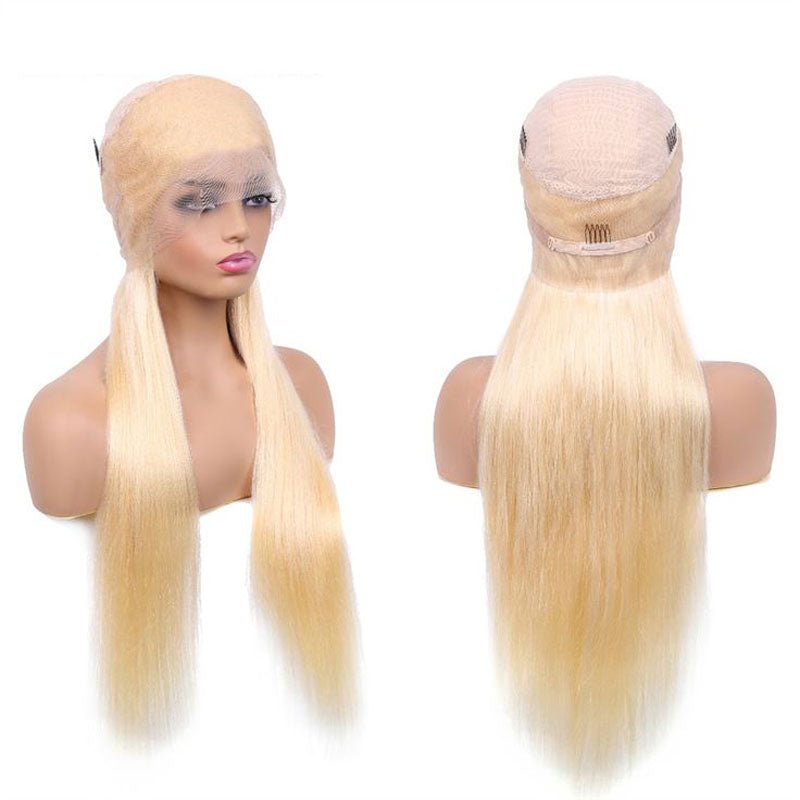 Alibonnie 613 Blonde 360 Transparent Lace Straight Wigs Human Hair Pre Plucked Hairline - Alibonnie