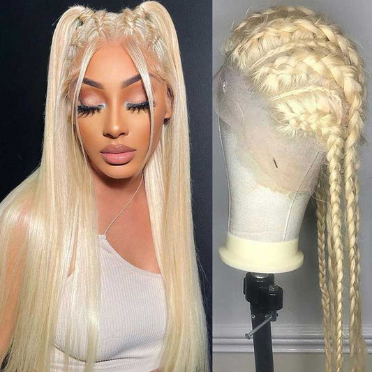 Alibonnie 613 Blonde 360 Transparent Lace Straight Wigs Human Hair Pre Plucked Hairline - Alibonnie