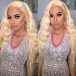 Alibonnie 613 Blonde Lace Front Wigs Body Wave Human Hair 13x6 Frontal Wigs Pre-plucked Hairline - Alibonnie