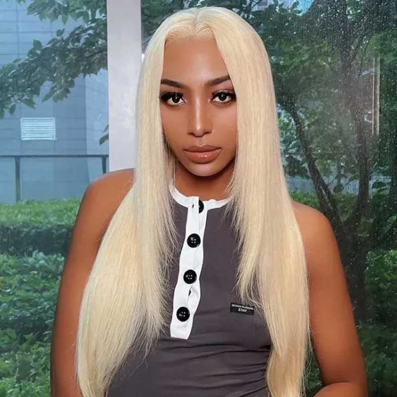 Alibonnie 613 Blonde Layered Cut Wigs 13x4 Transparent Front Lace Straight Wigs - Alibonnie