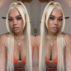 Alibonnie 613 Blonde Layered Cut Wigs 13x4 Transparent Front Lace Straight Wigs - Alibonnie