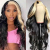 Alibonnie 613 Blonde Skunk Stripe Hair 13x4 Lace Front Wigs Body Wave Color Wigs 200% Density - Alibonnie