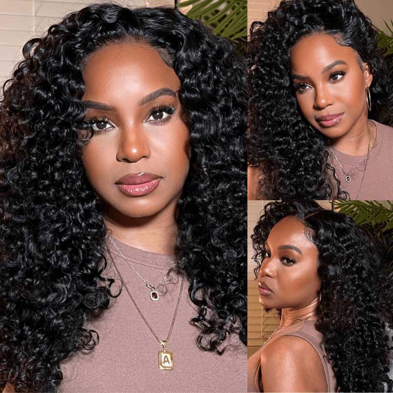 Alibonnie HD Lace Wig Alibonnie Best Quality Kinky Curly Lace Wig Invisible 5×5 HD Lace Closure Wig For Women 180% Density