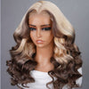 Alibonnie Blonde And Brown Wigs 13x4 Transparent Lace Body Wave Wigs 100% Human Hair Wigs - Alibonnie