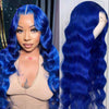 Alibonnie Blue Color Body Wave 13x4 Lace Front Wig 100% Human Hair Wig With Baby Hair - Alibonnie