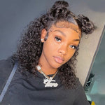 Alibonnie Bob Curly Lace Front Wigs Pre-plucked 4x4/13x4Lace Frontal Wig With Baby Hair - Alibonnie