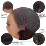 Alibonnie Chocolate Brown #4 Colored Water Wave Glueless Lace Frontal Human Hair Wigs - Alibonnie