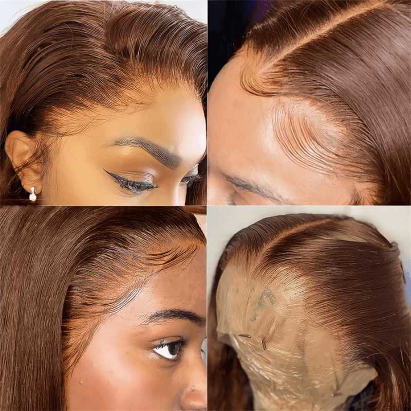 Alibonnie Chocolate Brown Front Lace Wig Dark Brown 13x4 Body Wave Lace Front Wigs - Alibonnie