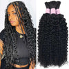 Alibonnie Curly Water Bulk Human Hair Extension For Braiding 3 Bundles - Alibonnie