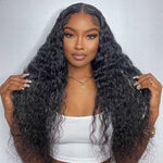 Alibonnie Deep Part Water Wave Lace Front Wigs 13x6 HD Lace Wigs 180% Density - Alibonnie