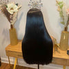 Alibonnie Double Drawn Full End Straight Hair 4x6 Transparent Lace Closure Wigs - Alibonnie