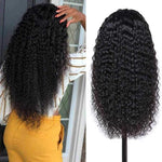 Alibonnie Flash Sale Kinky Curly 4x4 Lace Glueless Closure Wig Pre Plucked Human Hair - Alibonnie