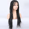 Alibonnie Full Lace Box Braided Wigs Human Hair Transparent Lace Braids Wigs 180% Density - Alibonnie