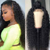 Alibonnie Full Lace Jerry Curly Wigs Human Hair Transparent Wigs Pre Plucked Hairline 180% Denisty - Alibonnie