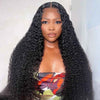 Alibonnie Full Lace Jerry Curly Wigs Human Hair Transparent Wigs Pre Plucked Hairline 180% Denisty - Alibonnie