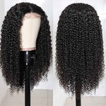 Alibonnie Full Lace Jerry Curly Wigs Human Hair Transparent Wigs Pre Plucked Hairline 180% Denisty - Alibonnie