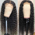 Alibonnie Full Lace Jerry Curly Wigs Human Hair Transparent Wigs Pre Plucked Hairline 180% Denisty - Alibonnie