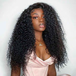 Alibonnie Full Lace Kinky Curly Wigs Transparent Lace Human Hair Wigs With Natural Hairline On Sale - Alibonnie