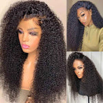 Alibonnie Full Lace Kinky Curly Wigs Transparent Lace Human Hair Wigs With Natural Hairline On Sale - Alibonnie