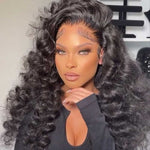 Alibonnie Full Lace Loose Wave Wigs Human Hair Wigs With Pre Plucked Hairline 180% Density - Alibonnie