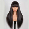 Alibonnie Full Machine Made Straight Wig With Bangs Trend-Worthy Lace Frontal Wig - Alibonnie