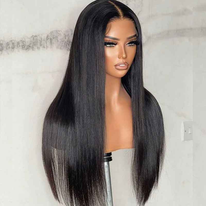 Alibonnie Glueless Closure Wigs 4x4 Brazilian Sraight Human Hair Wigs - Alibonnie