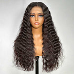 Alibonnie Glueless Deep Wave 5x8 Lace Closure Wigs Pre-Plucked Hairline & Bleached Knots & Pre Cut Lace - Alibonnie