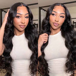 Alibonnie Glueless Lace Closure Wig With Pre-Cut Lace Body Wave Human Hair Wig 180% Density - Alibonnie