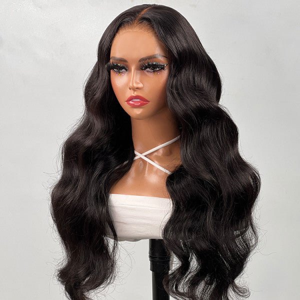 Alibonnie Glueless Lace Closure Wig With Pre-Cut Lace Body Wave Human Hair Wig 180% Density - Alibonnie