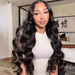 Alibonnie Glueless Lace Closure Wig With Pre-Cut Lace Body Wave Human Hair Wig 180% Density - Alibonnie