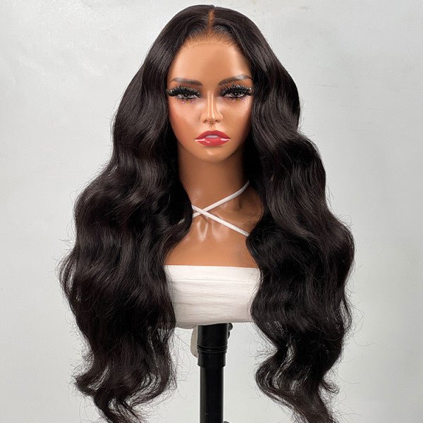 Alibonnie Glueless Lace Closure Wig With Pre-Cut Lace Body Wave Human Hair Wig 180% Density - Alibonnie