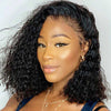Alibonnie Glueless Pre Cut 4x4 Lace Closure Bob Wigs Human Hair Water Wave Wear Go Wigs - Alibonnie