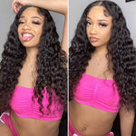 Alibonnie Glueless Wear And Go 4x6 Deep Wave Lace Closure Wigs With Pre Cut Lace Hairline 180% Density - Alibonnie