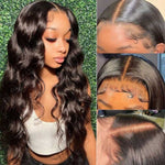 Alibonnie Glueless Wear Go Air Wigs Body Wave 5x5 Lace Closure Wigs With Pre Cut Lace - Alibonnie